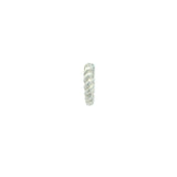 Mini twisted 925 silver creole