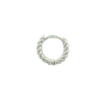 Mini twisted 925 silver creole