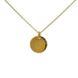 CHARM gold medal with hammered edges