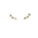 925 silver labradorite trilogy earrings