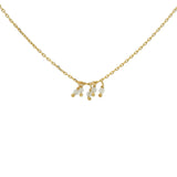 Collier ras de cou petites pampilles labradorite