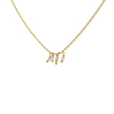 Collier ras de cou petites pampilles labradorite