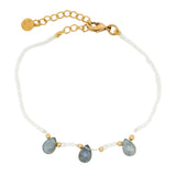 GOLD AND STONE BRACELET