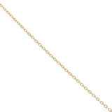 Gold necklace with eye medal and zircons