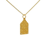 Taj Mahal gold necklace with zircons