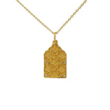 Taj Mahal gold necklace with zircons