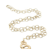 Collier doré serpent avec labradorite 42 cm