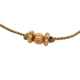 Bracelet cordon doré et pampille