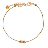 Bracelet cordon doré et pampille