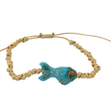 Fish cord bracelet
