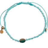 Turquoise cord bracelet