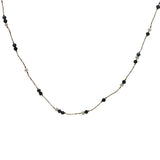 Collier fil doré et pierres naturelles