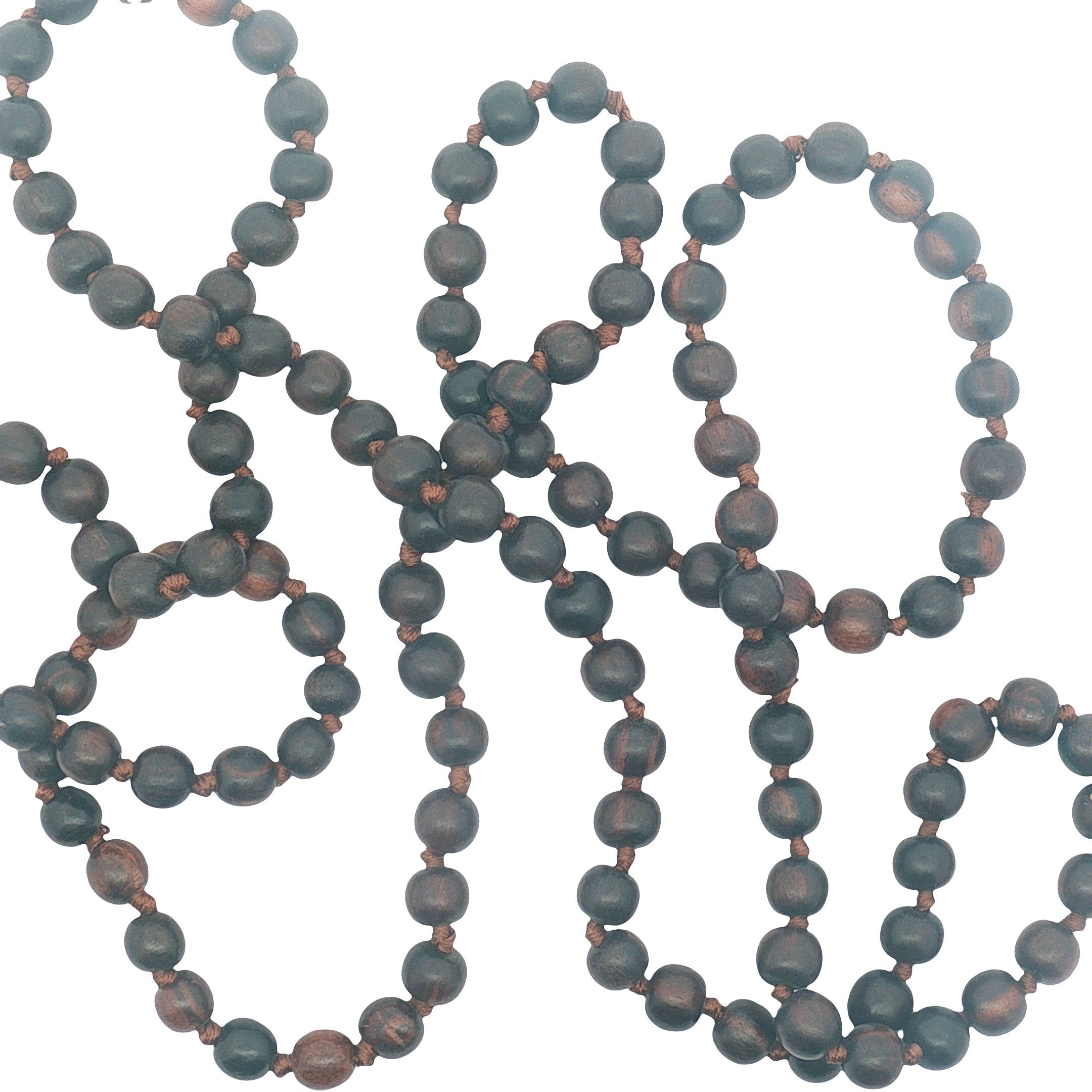 Wooden bead necklace
