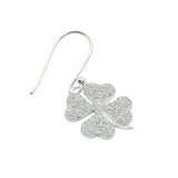 925 silver clover zircon earrings