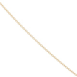 Gold shark tooth and stone necklace