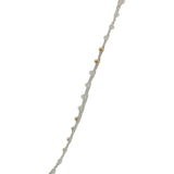 Collier doré cordon blanc pierre de lune et perles dorées 60 cm