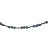 Collier doré cordon bleu marine avec lapis lazuli 60 cm