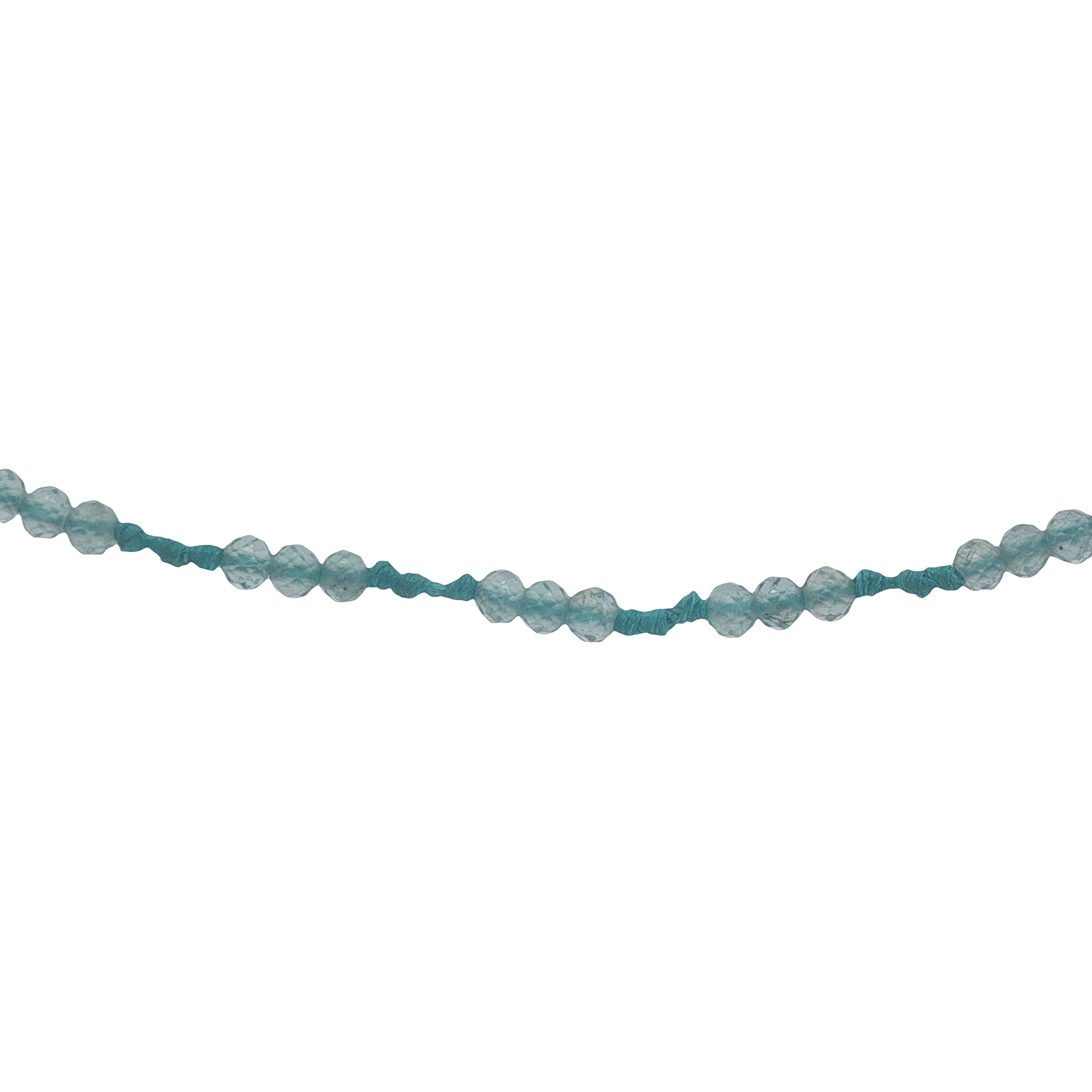 Collier doré cordon turquoise avec apatite