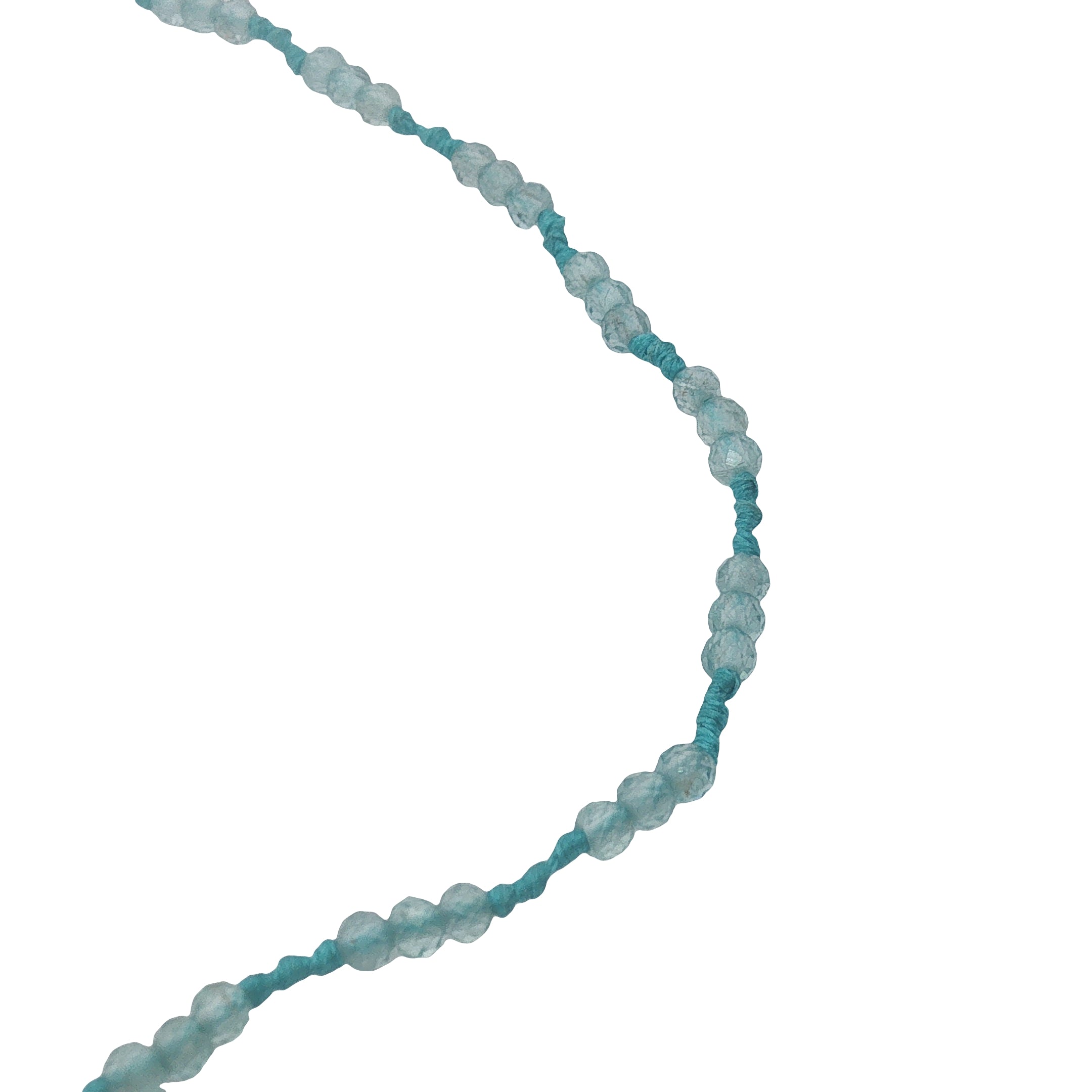 Collier doré cordon turquoise avec apatite