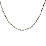 Collier doré perles de culture et rubis zoisite 42 cm