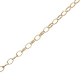 Collier doré médaillon dentelé oeil zircons 42 cm