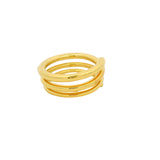 Bague dorée triple anneau