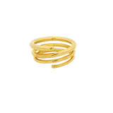 Bague dorée triple anneau