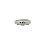 Bague solitaire argent 925 avec zircon