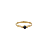 Thin gold ring with small stone