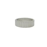 Bague argent 925 striée