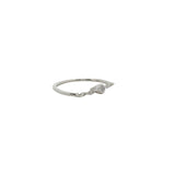 Bague fine argent 925 chaine et zircon