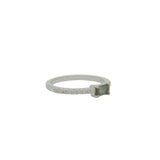 Bague argent 925 labradorite rectangulaire et zircons