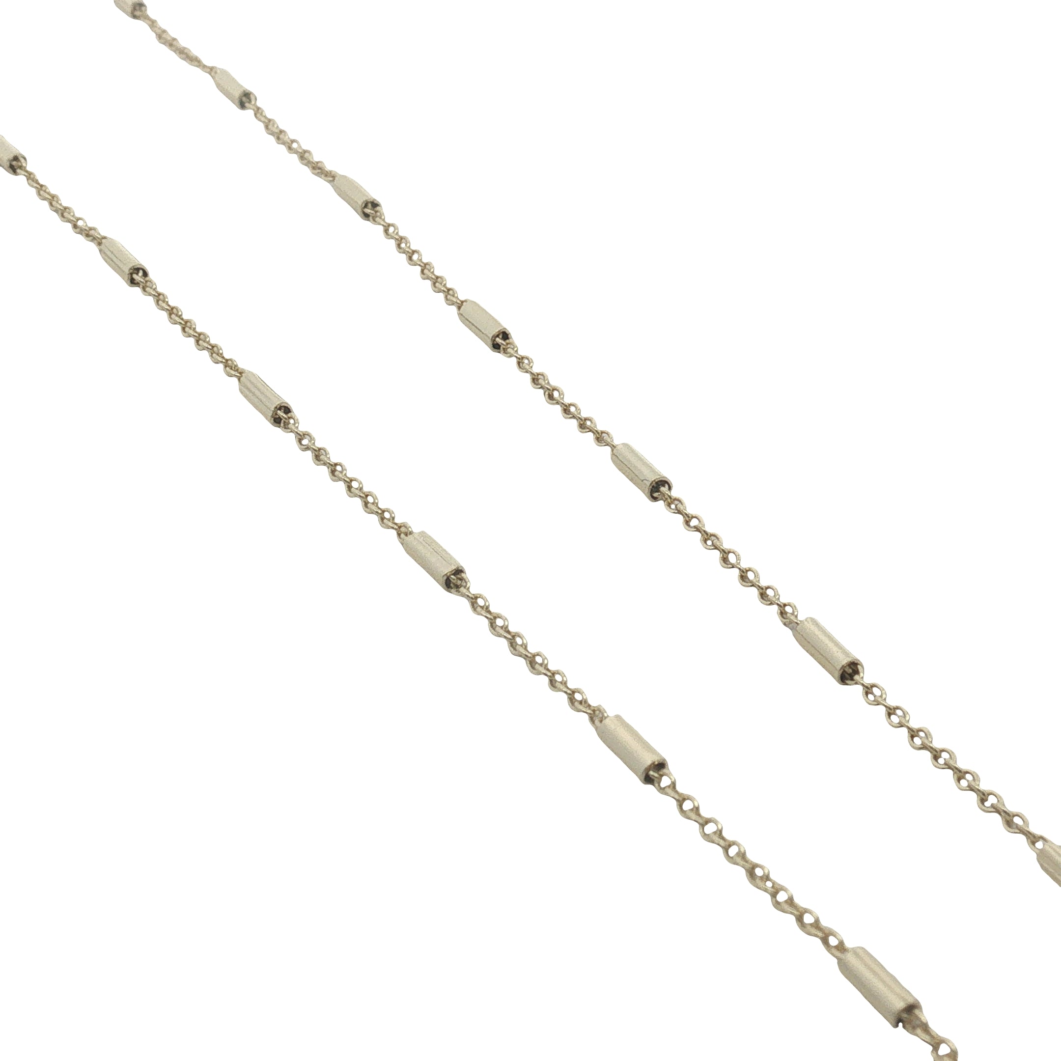 Collier doré maille petits tubes