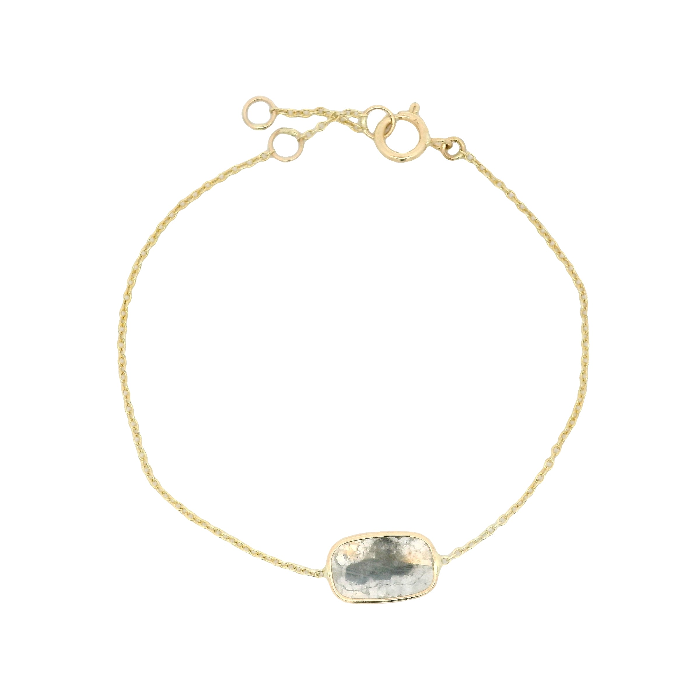 Diamond slice bracelet