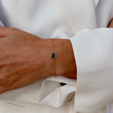 Diamond slice bracelet