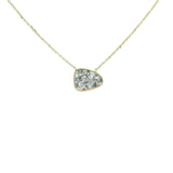 Collier slice organic diamond