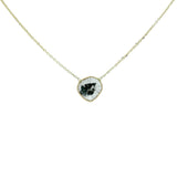 Collier slice organic diamond