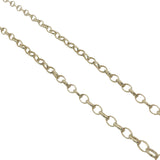 Collier doré maille Jaseron ovale