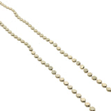 Collier doré maille boules rondes et aplaties