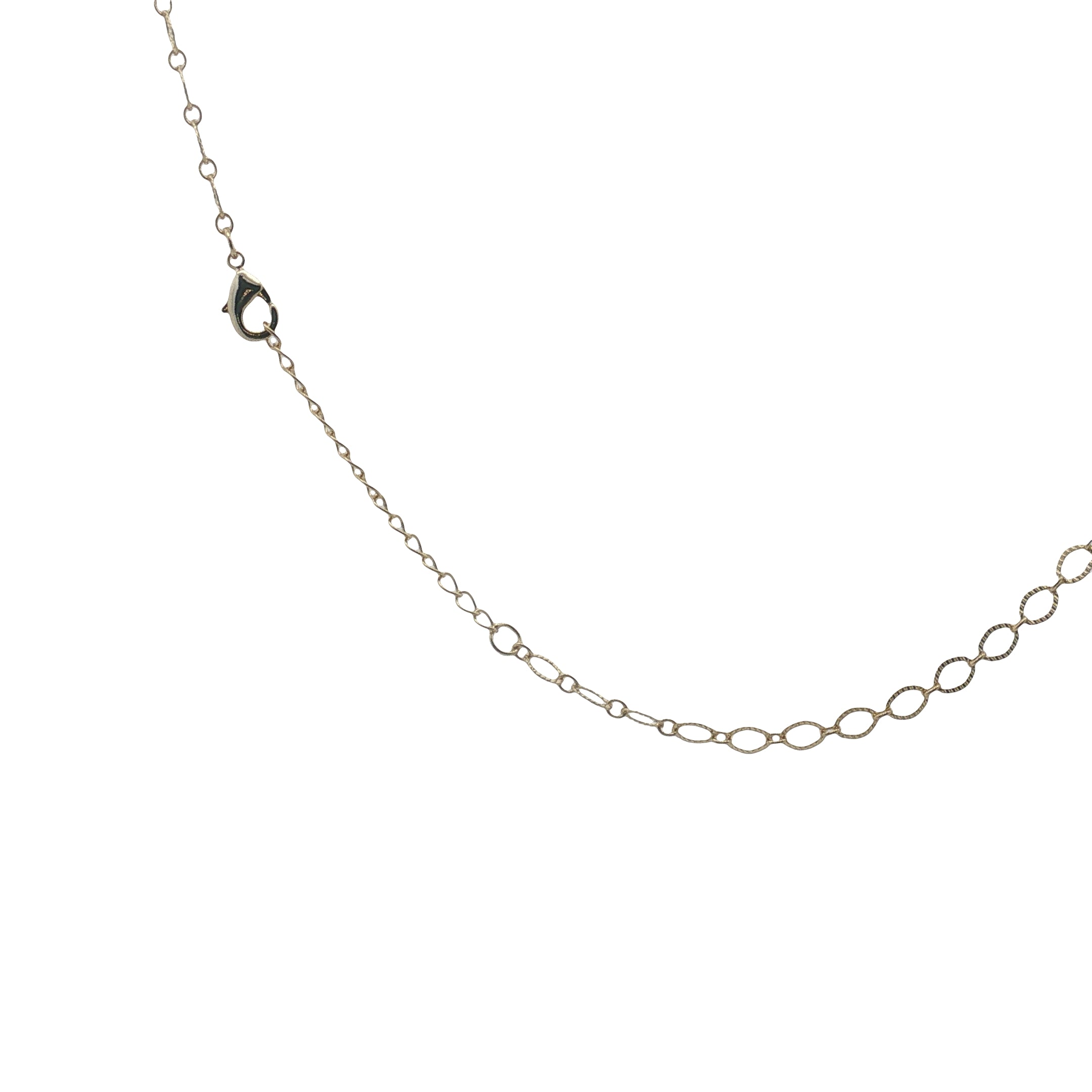 Collier doré maille ovale ciselée