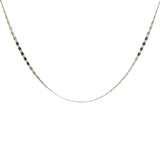 Collier doré maillons grain de café aplatis