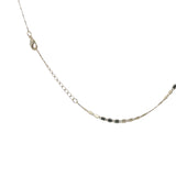 Collier doré maillons grain de café aplatis