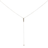 Collier cravate or 10 carats et diamants