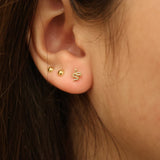Mini snake gold buckle