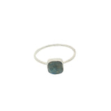 925 silver square stone ring