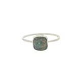 925 silver square stone ring