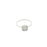 925 silver square stone ring
