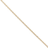Collier doré oeil de Sainte Lucie avec fil doré 42 cm