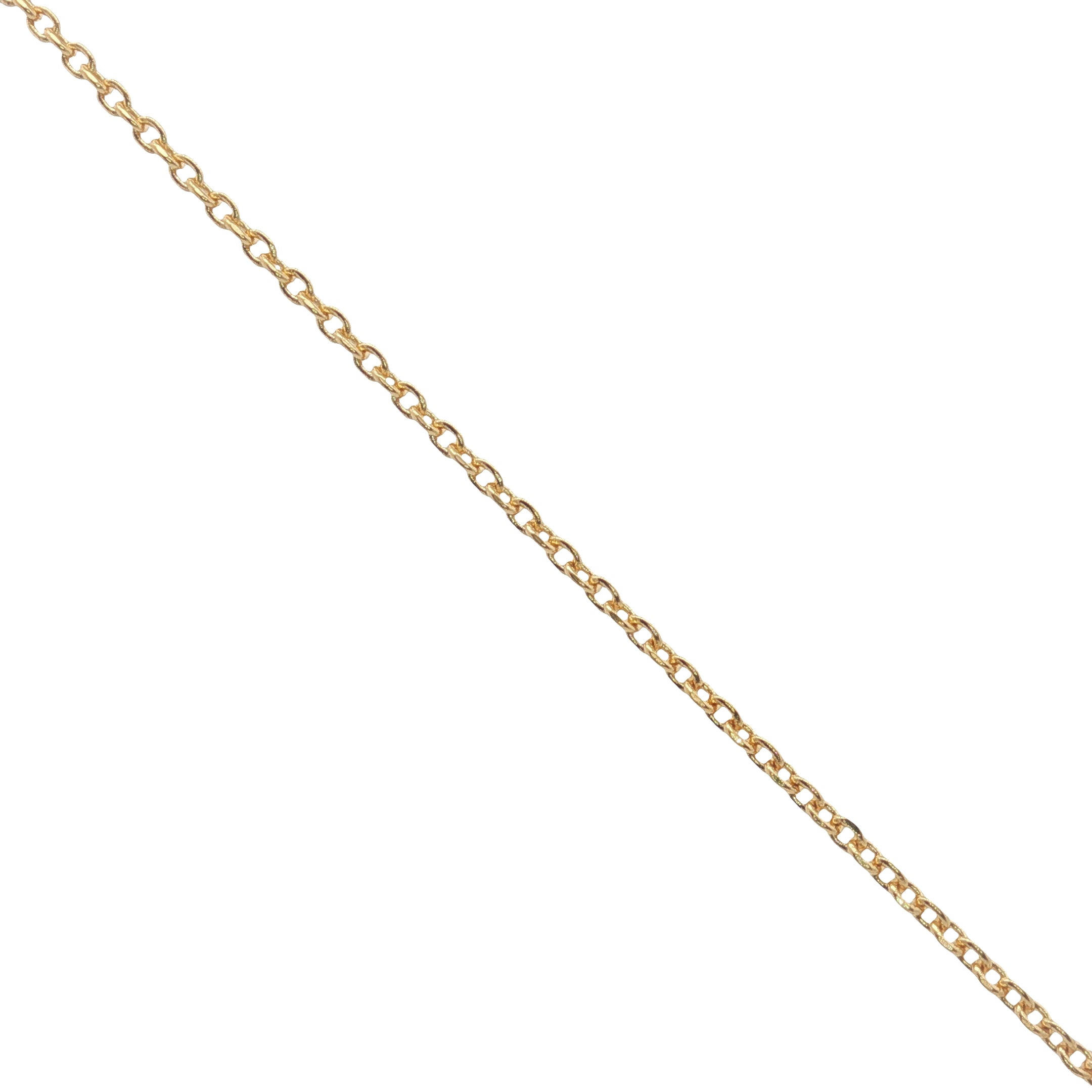 Collier doré oeil de Sainte Lucie avec fil doré 42 cm