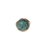 Bague chevalière dorée labradorite